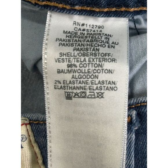 True Religion Women's 27 Jennie Curvy Mid Rise‎ Skinny Distressed Denim Jean - Picture 7 of 11